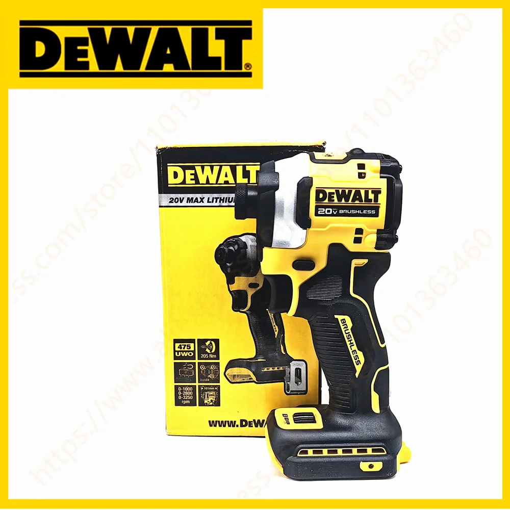 DEWALT 20V DCF850 Cordless Impact Driver Kit Motor 1/4-Inch Electric Screwdriver 205NM Wirless Rechargeable Brushless Power Tool