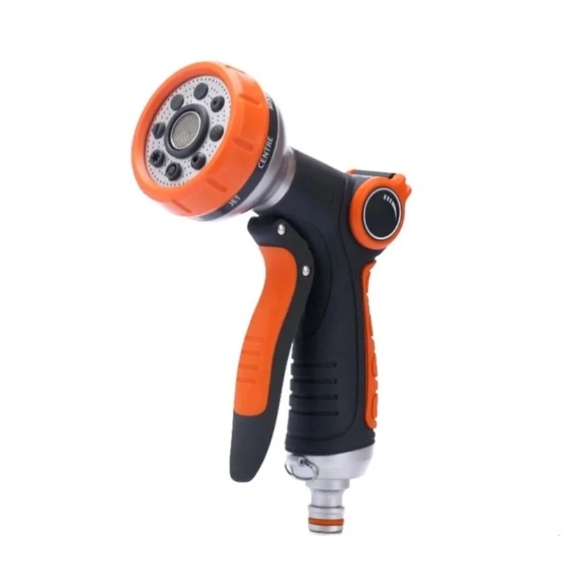 Hose Water Spray Gun Adjustable Car Wash Hose Garden Spray Portable High Pressure Gun Sprinkler Nozzle 8 Pattern Water Jet