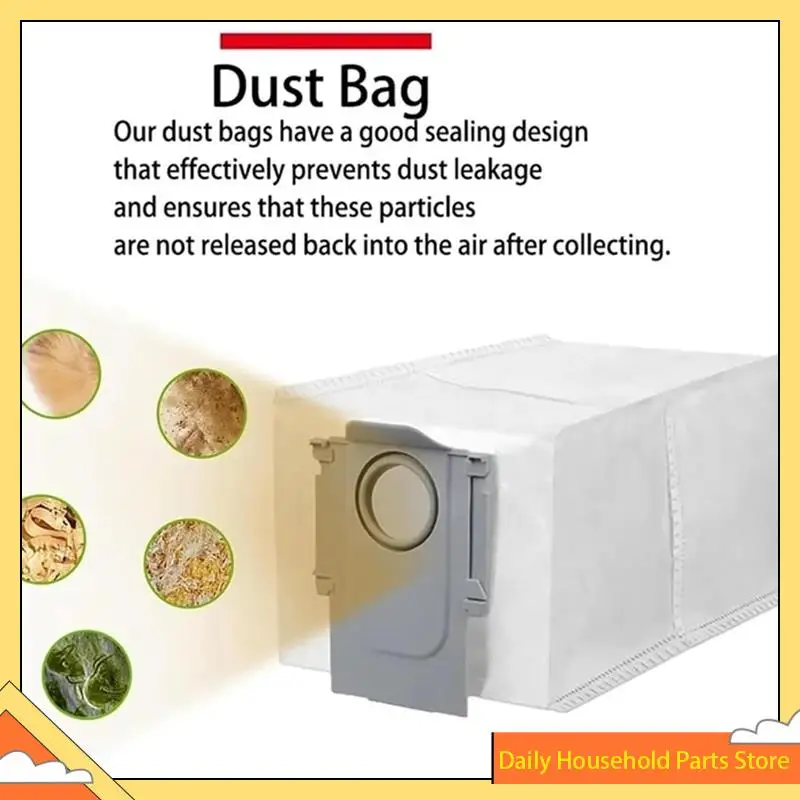 طقم قطع غيار المكنسة الكهربائية لـ Roborock Saros Z70- فلتر HEPA ممسحة الملابس كيس الغبار ملحقات الفرشاة الجانبية استبدال حار!