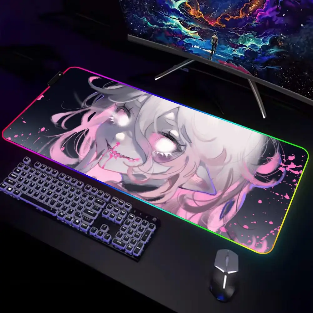 

League of Legends Briar Mouse Pad Gamer Rgb Desk Mat Back Light Led Setup Gaming Accessories Deskmat Big Mousepepad Backlight