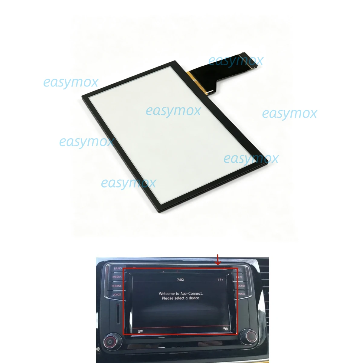 for-vw-transporter-t6-sdt-head-unit-sat-nav-touchscreen-digitizer-5c0035680c