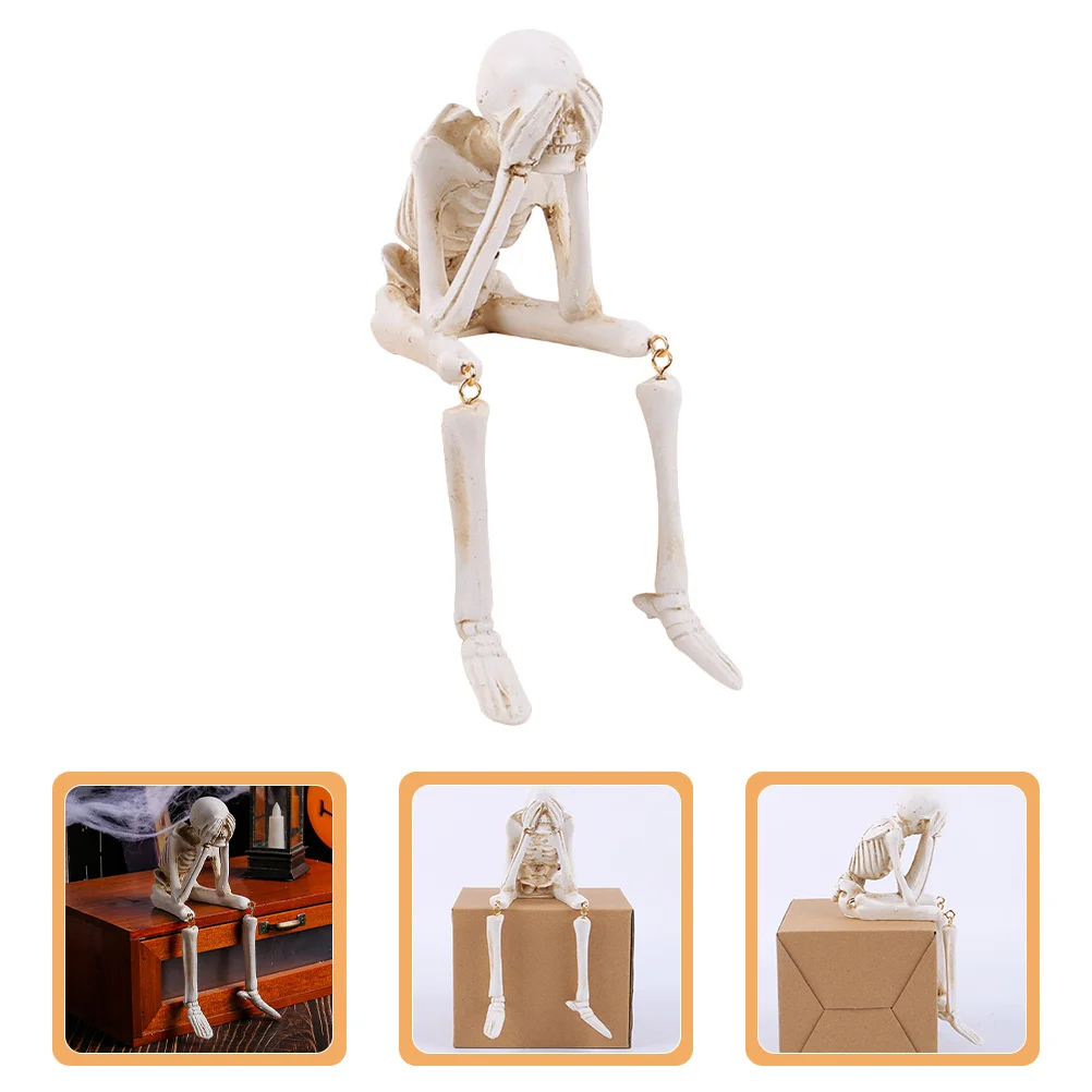 

Small Statue Halloween Decoration Resin Made Unique Design Festive Atmosphere Indoor Outdoor Display