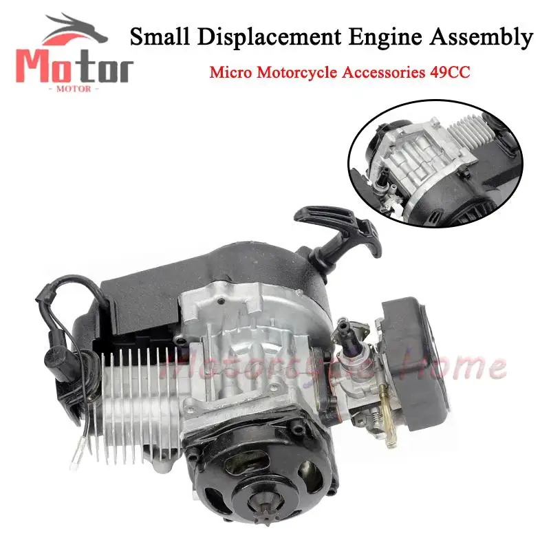 

Mini Motorcycle ATV Four-Wheel ATV Two-Stroke 49cc Aluminum Easy Hand Pull Start Engine Gasoline Engine