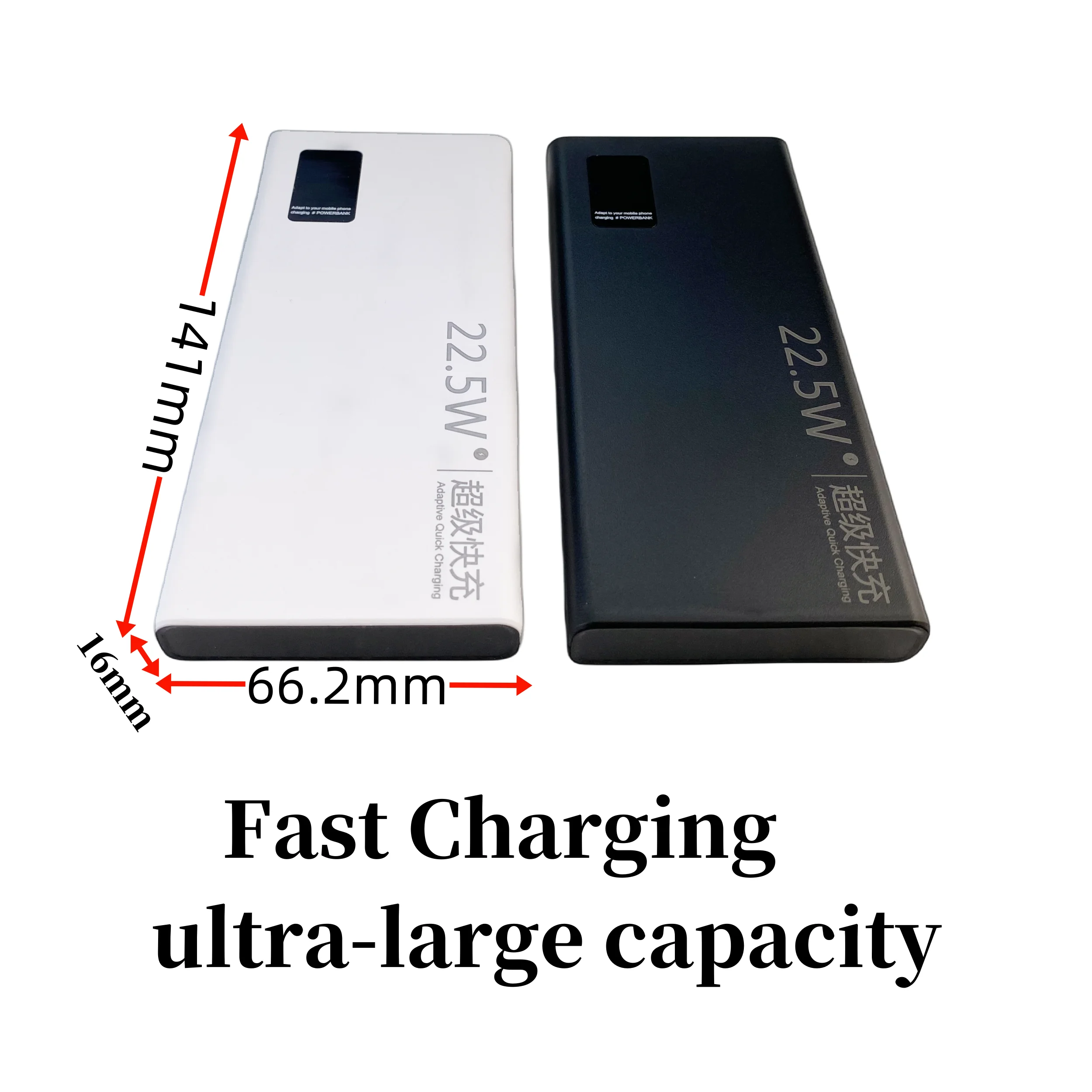 22.5W 100000mAh power bank portable,Backup battery， suitable for charging mobile phones, USBLED lights, USB fans, etc