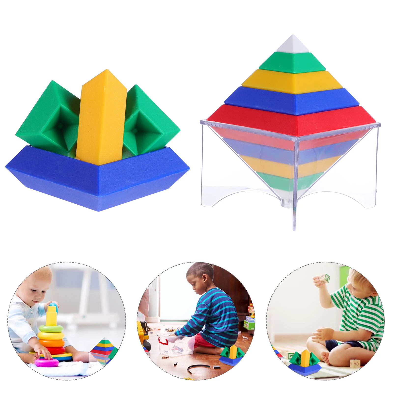 Blocs en bois pour enfants, jouets empilables, blocs de construction intéressants, éducation précoce, jeux éducatifs, Sports de sagesse