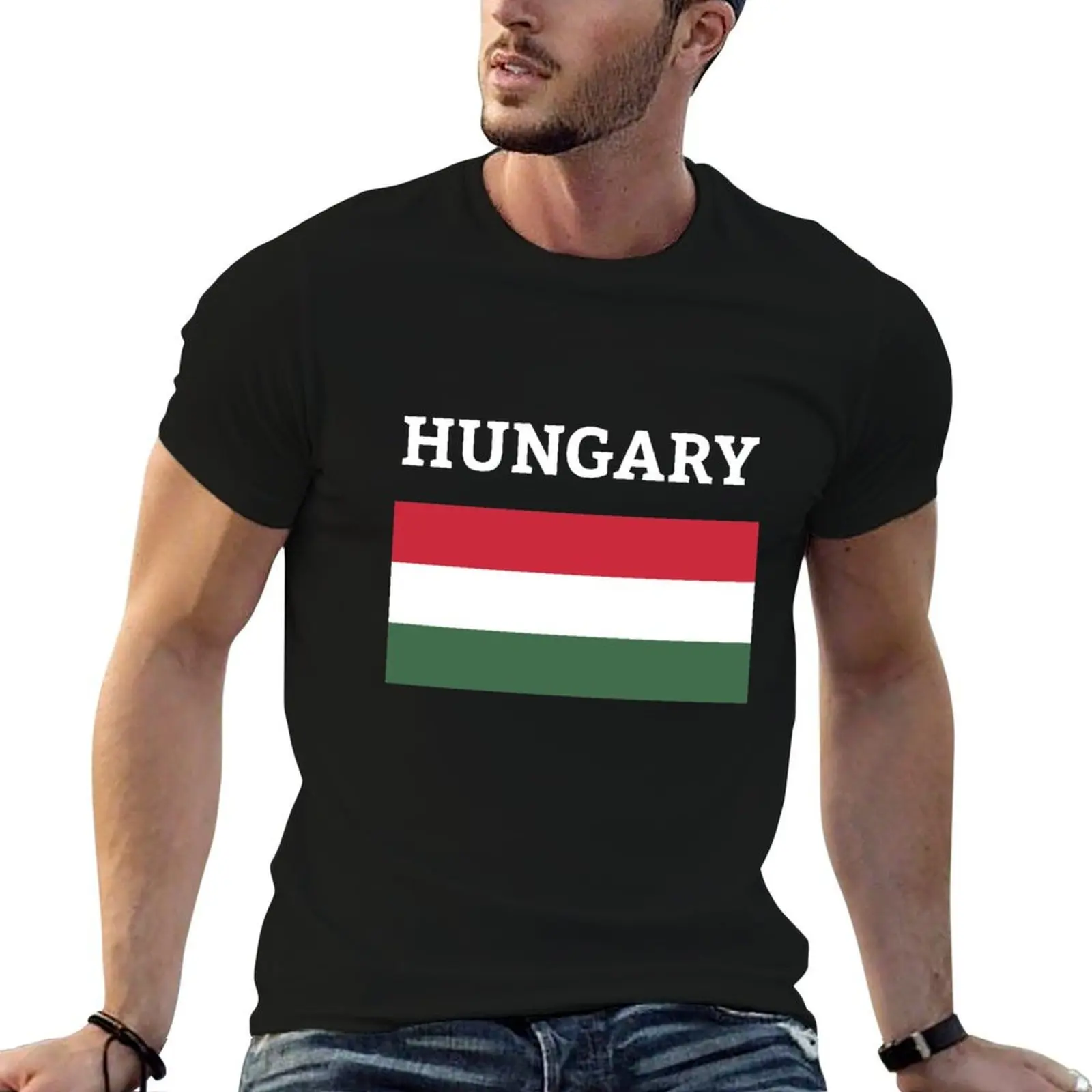 

Hungary Hungarian Flag T-Shirt t shirt man cotton man t shirt luxury T-Shirt