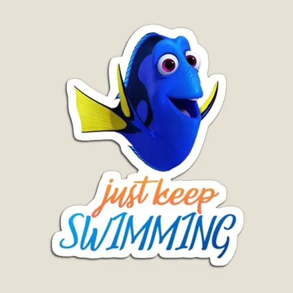 Dory Just Keep Swimming  Magnet Toy Magnetic Funny Home Stickers Children Cute Decor  Holder Colorful for Fridge Organizer