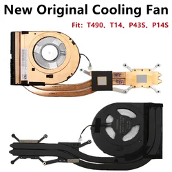 Lenovo-ventilador de refrigeración para ordenador portátil ThinkPad, radiador disipador de calor, T490, T14, Gen1, P43S, P14S, 01YU187/6/8, 5H40W36700, Original, nuevo