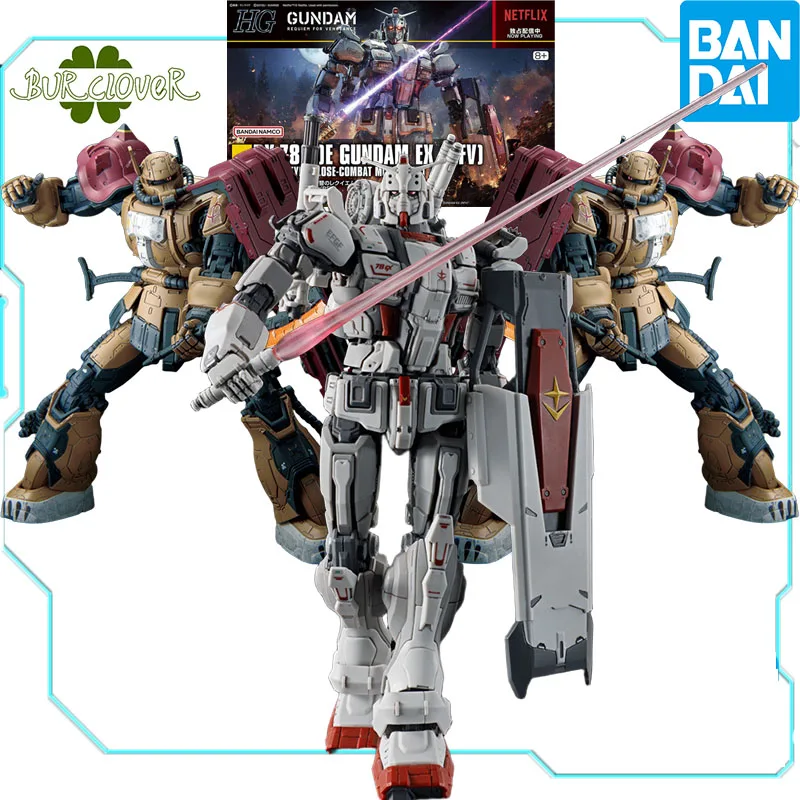 

Bandai ZAKUII MS-06F GUNDAM EX (RFV) HG1/144 OR RX-78 GUNDAM EX RFV Assembled Model Movable Joints High Quality Collectible Toys