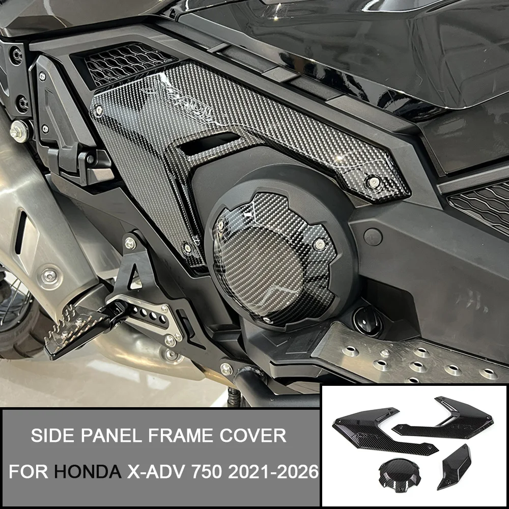 Image of FÜR HONDA X-ADV 750 2021 2022 2023 2024 2025 2026 Motorrad Seite Panel Rahmen Abdeckung Gugel Verkleidung motor Tank Seite Abdeckungen Panels