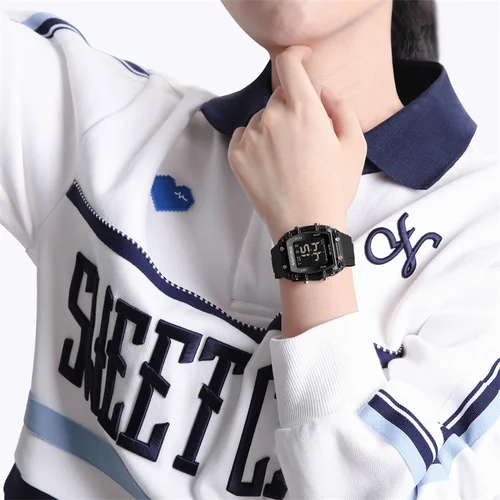 Imagen 2 del producto NAVIFORCE-relojes para Mujer, Reloj de pulsera electrónico Simple resistente al agua, pulsera deportiva de sílice ahumada, novedad de 2023