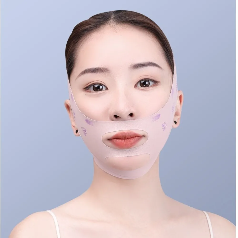 ปรับ Face Sculpting Sleep Mask Breathable Elastic V Line Face Lifting STRAP สายรัดกระชับสัดส่วน Skin Care