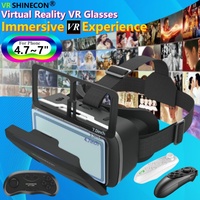 G15 IMAX Giant Screen Virtual Reality Glasses HD 3D Movie Goggles Cardboard Box VR Helmet for 4.7-7\