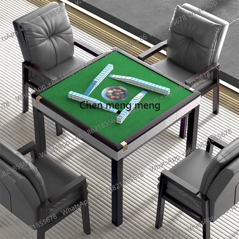 01A Modern Simple Mahjong Table Nordic Luxury Silent Automatic Shuffling Machine Mahjong Table Card Game Metal Home Furniture