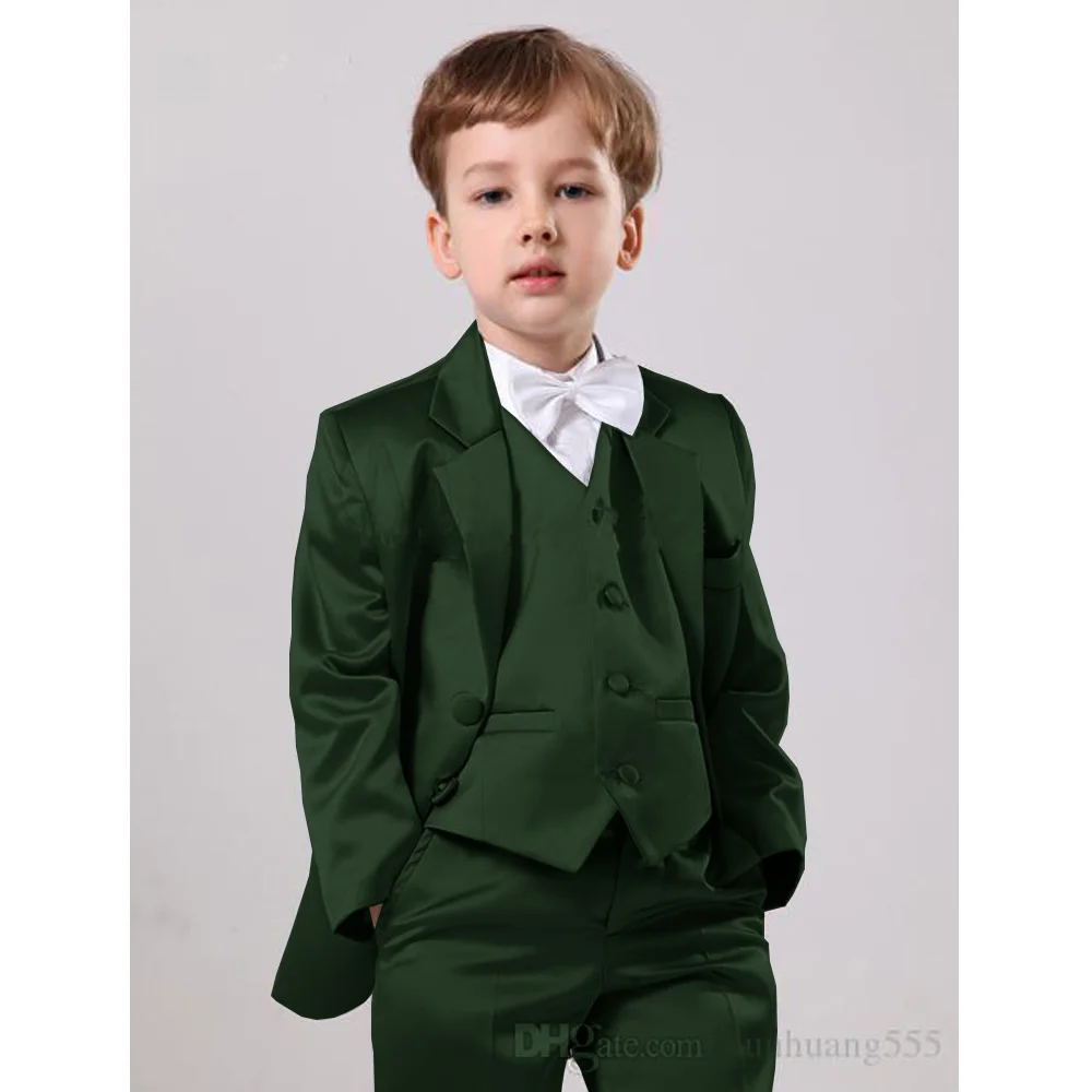 Khaki Boy Suit Wedding Tuxedo Kid Jacket Set Child Blazer Pants 2 Piece Set 3-16 Years Old Custom Clothes