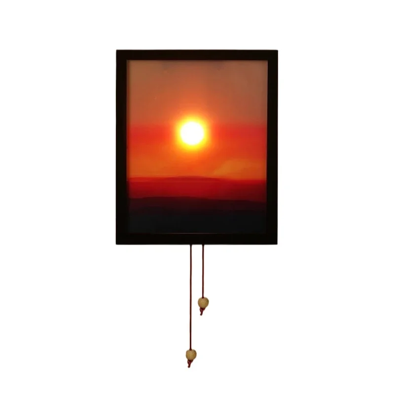 

Creative Sunrise and Sunset Night Light 3 Level Brightness Movable Scenery Wall Lamp For Bedroom Living Room Decor