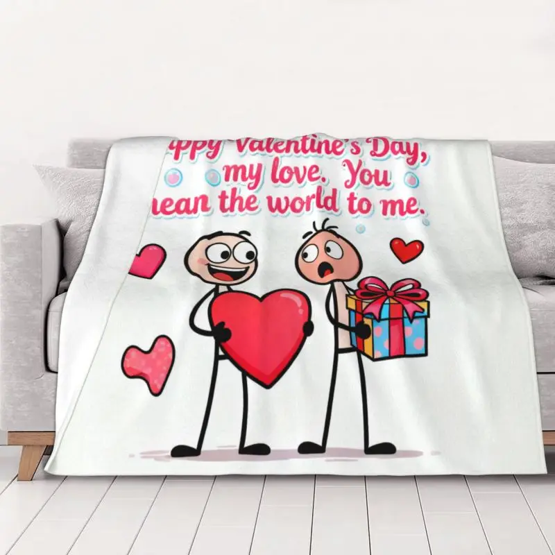 

Custom design with full-width single-sided printing on Anti-pilling flannel Warm Flannel Blanket, perfect gift for Mother's Day,