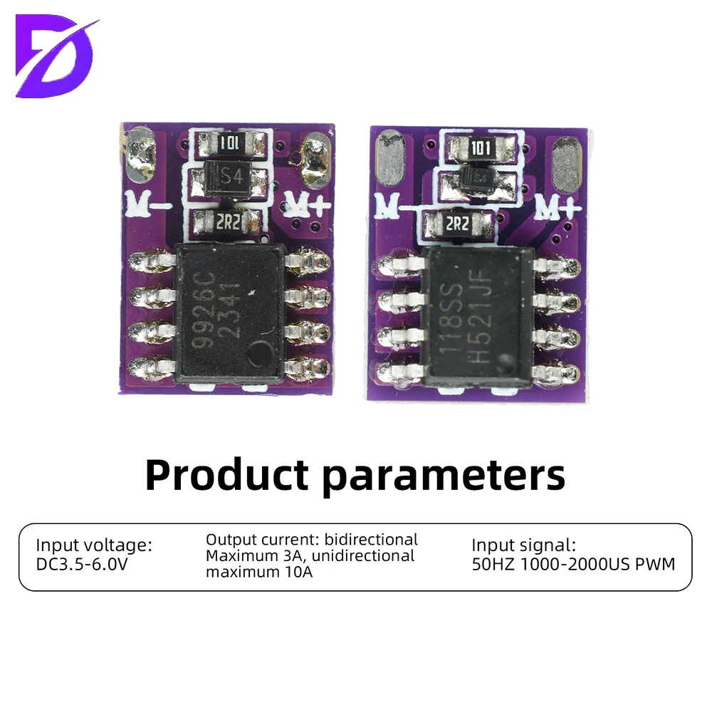 Mini 1S Unidirectional/Bidirectional Brushed ESC Step-down Module Remote Control Car & Drone Conversion Kit RC Model Mini ESC