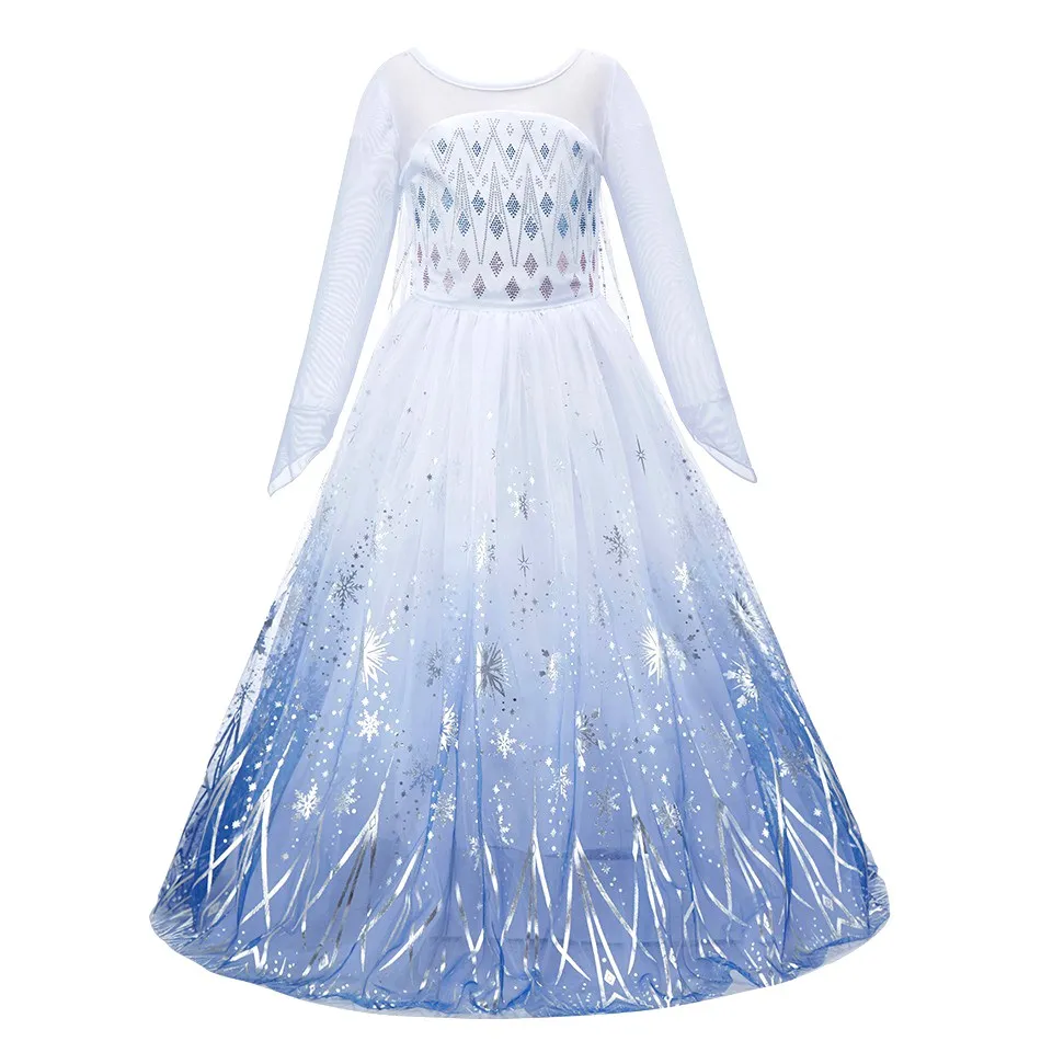 Girls Jasmine Princess Dress Children Elsa Anna Bella Rapunzel Mermaid Costume Kids Snow White Cinderella Aurora Dress