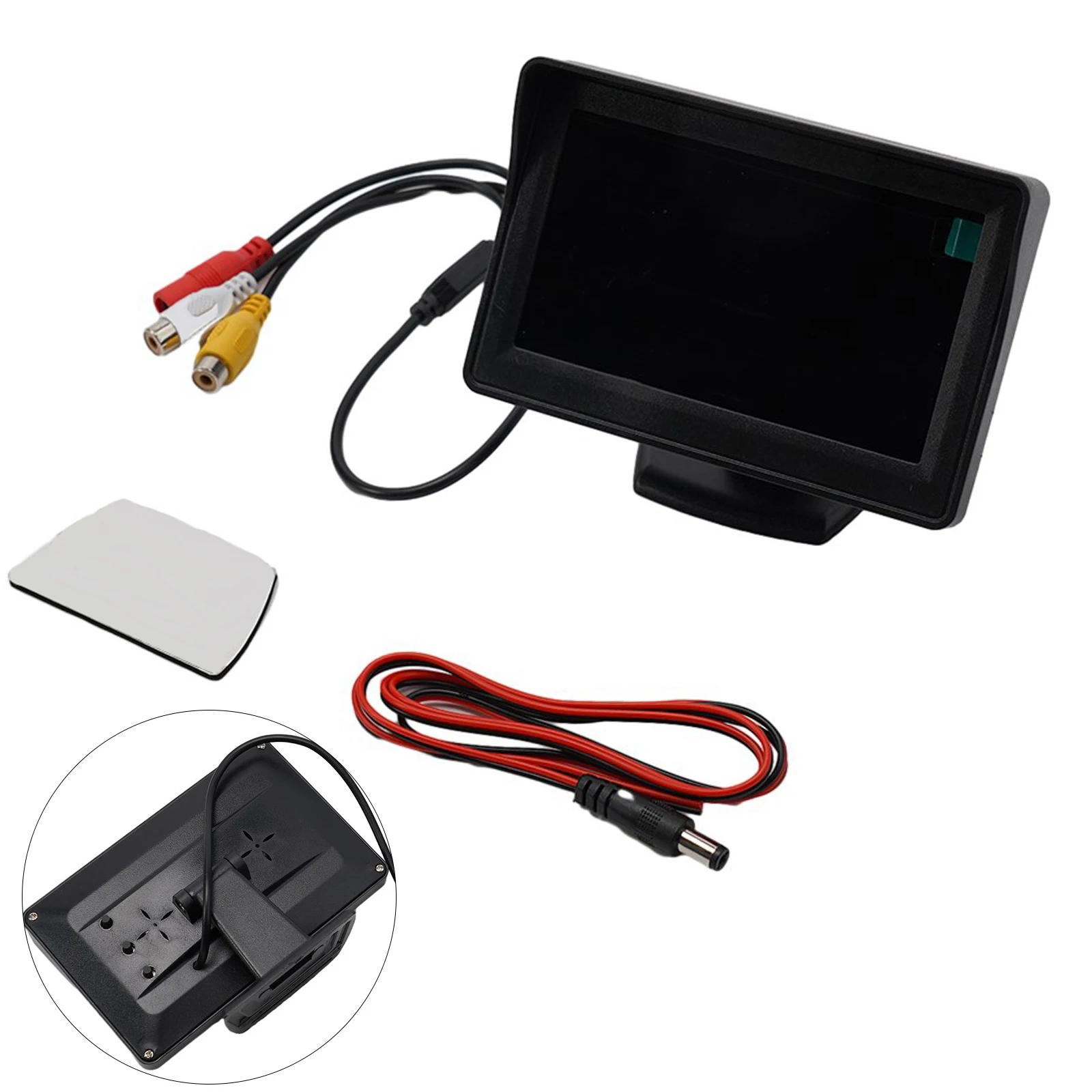 4.3 Inch Car Monitor TFT LCD 480X365 Display Rear View Screen 12V/24V For Vehicle Backup Camera CCTV Home Security Surveillance