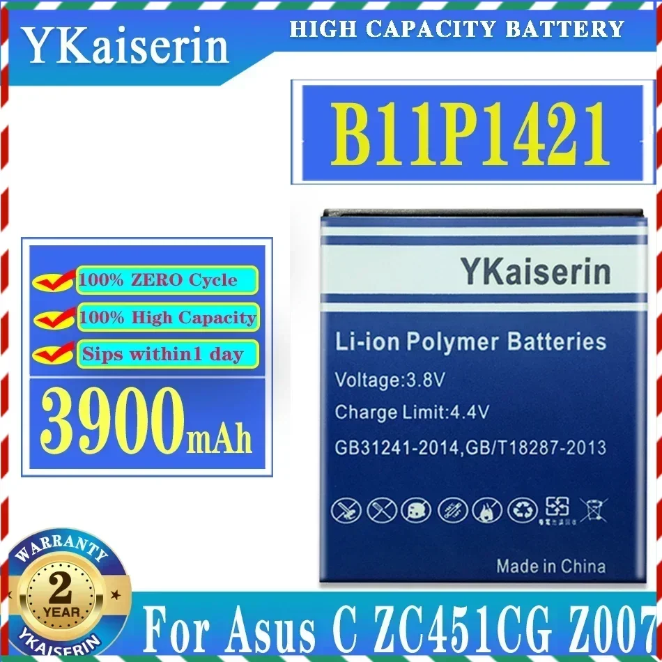 B11P1421 3900mAh New Battery Batteria For Asus ZenFone C ZC451CG Z007 Phone High Quality Battery+tracking Number