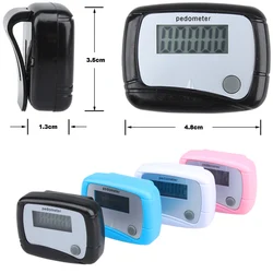 1pc pedometri sportivi sani pedometro LCD a colori casuali contapassi Calorie contapassi sportivo a distanza di camminata