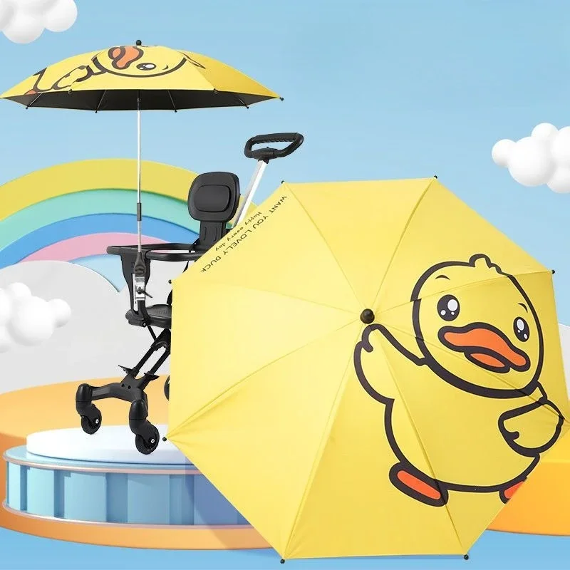 

Detachable Baby Stroller Sunshade - Specialized UPF50+ Blackout Canopy for Infant Pushchairs, Dual-Use Sun Rain Umbrella