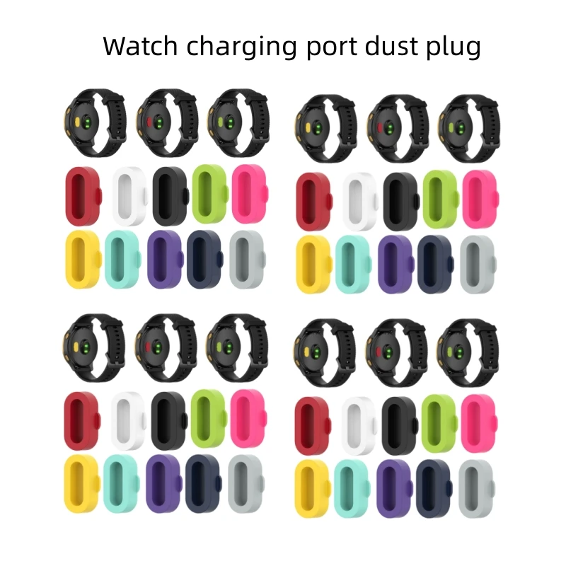 10pcs Suitable For Garmin Fenix 6pro/7 Watch Charging Port Dust Plug Silicone Watch Dust Plug Electronic Watch