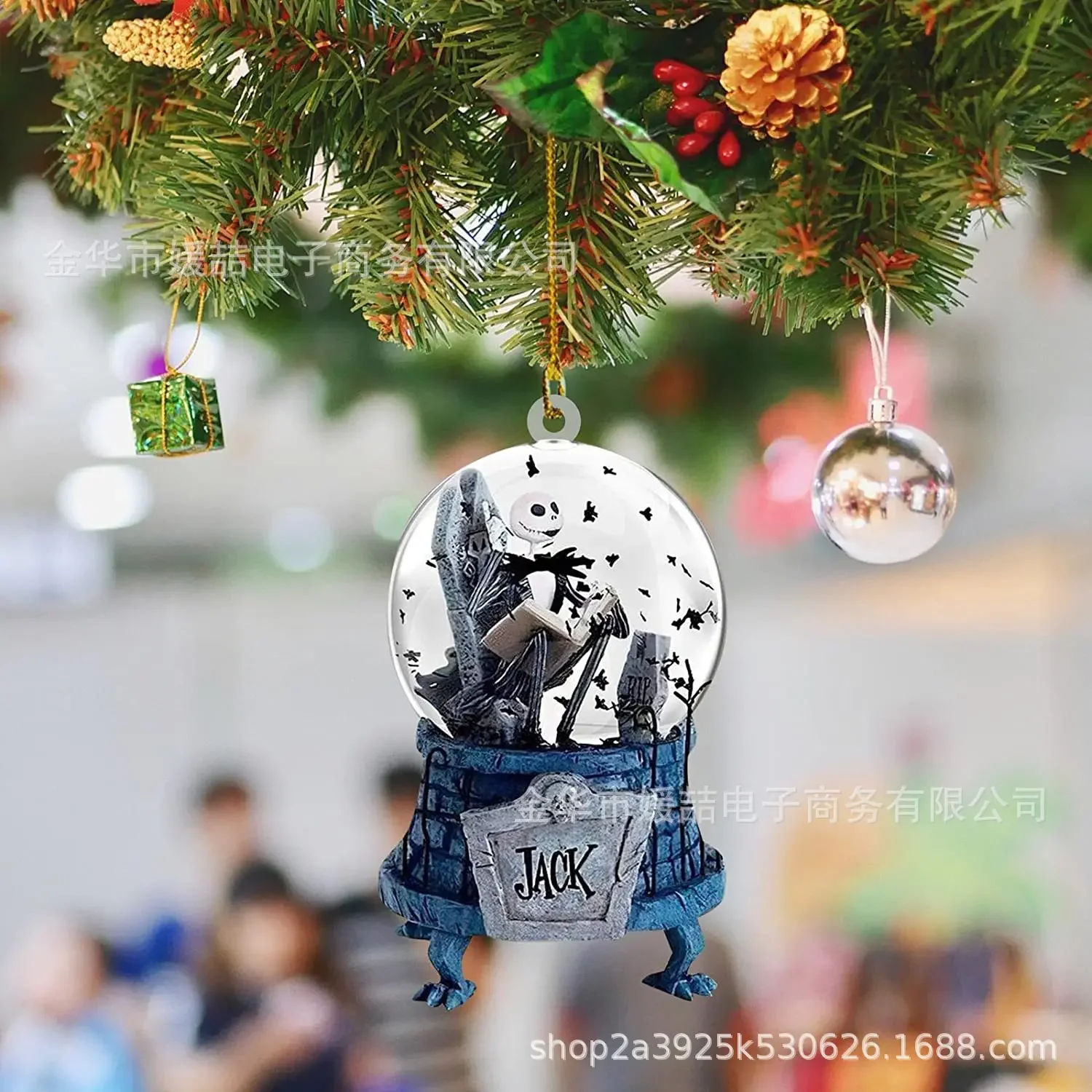 The Nightmare Before Christmas Hanging Cartoon Christmas Tree Pendants Anime Sally Jack Halloween Decoration Gift Kids Toys