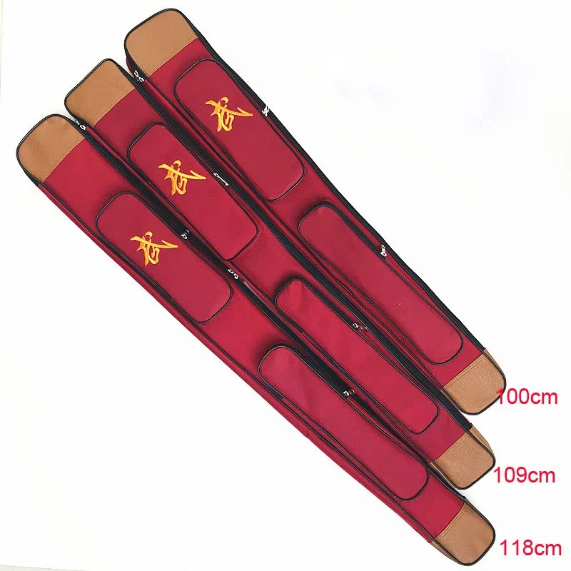 Thickening Oxford cloth one-layer martial arts package single layer wushu sword bags knife tai chi kung fu bag red/blue