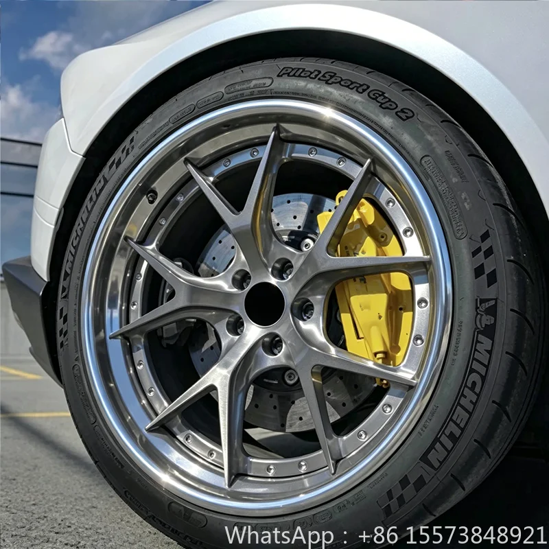 Luxury Custom 2piece T6061 Aluminum Forged Wheels19 20 21 Inch 5*112 5*120 5*130 5*114.3 5*108 Deep Lip for F30 G20 Taycan 350Z