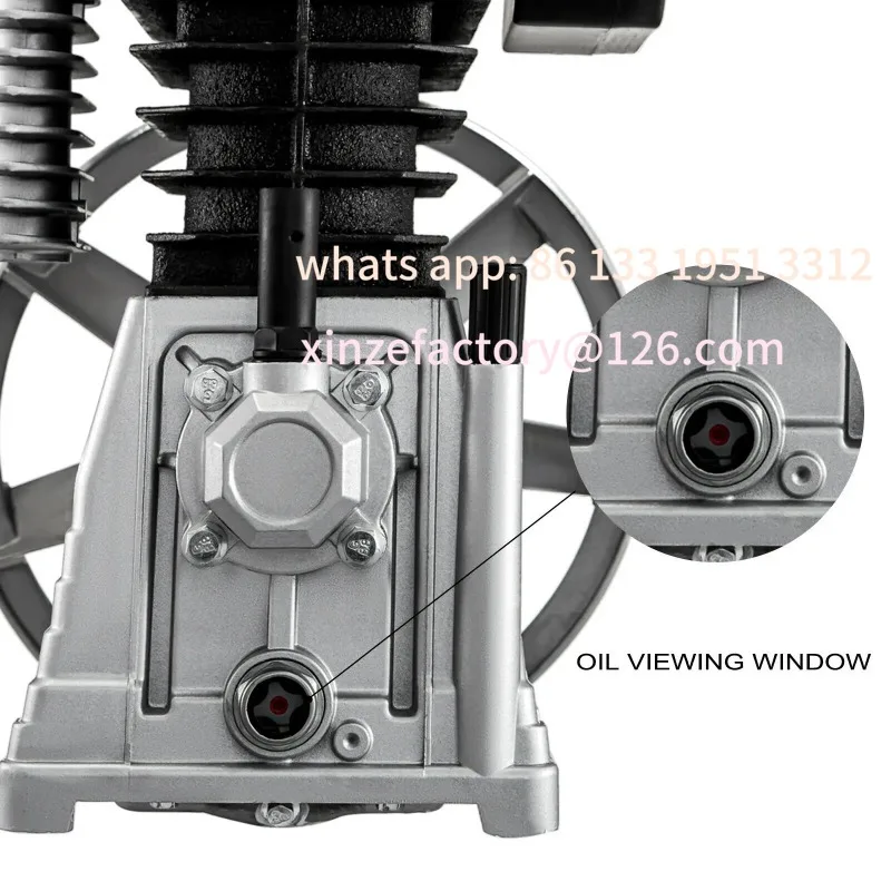 مرحلة قابلة للتخصيص 2.2KW 375L/MIN 12CFM 11Bar 159.5PSI 1300RPM لرؤوس ضاغط الهواء CheSucceBuy مكبس أسطوانة مزدوجة واحدة