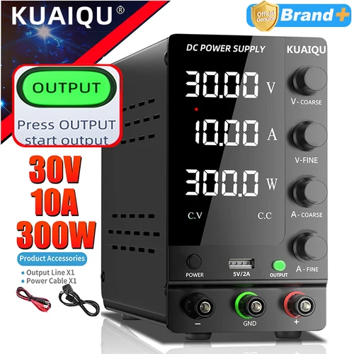 KUAIQU 30V 10A DC fuente de alimentación pantalla de dígitos ajustable Mini fuentes de alimentación de laboratorio regulador de voltaje 60V 5A 32V 6A SPS-C3010,Envío desde almacén español,estacion de energía portátil