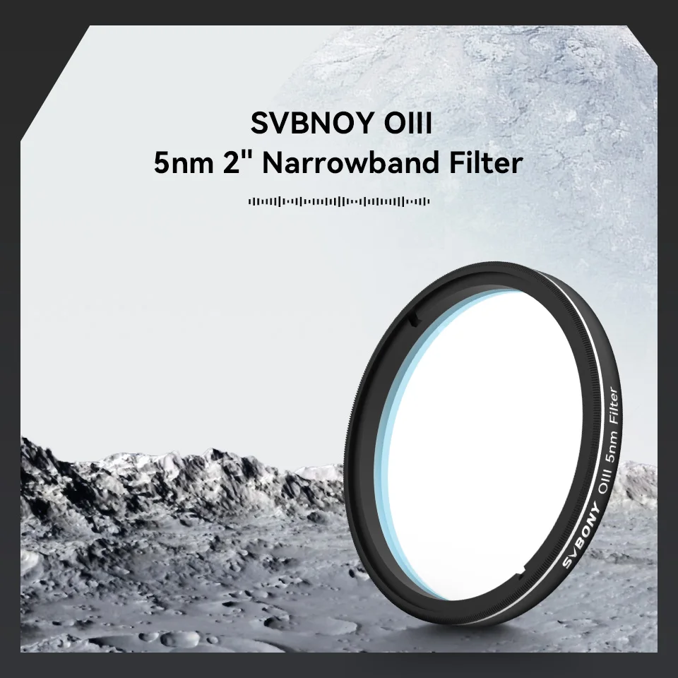 Svbony SV227 2/1.25inch Filter 5nm H-Alpha SII-CCD OIII-CCD Narrow Band for Astronomy Telescope Deep Space Planetary Photography