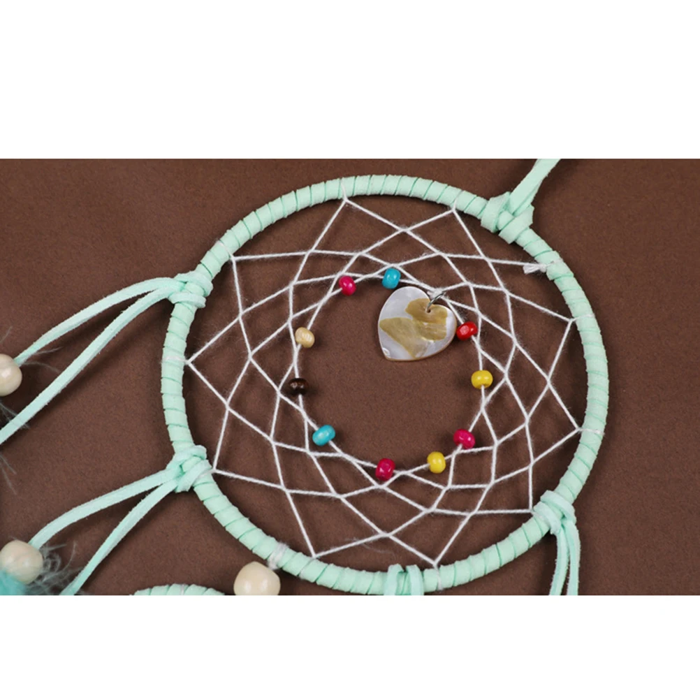 

Creative Dream Catcher Green Handmade Spider Web Wall Decor Bedroom Party Wedding Decoration Pendant Ornaments Natural