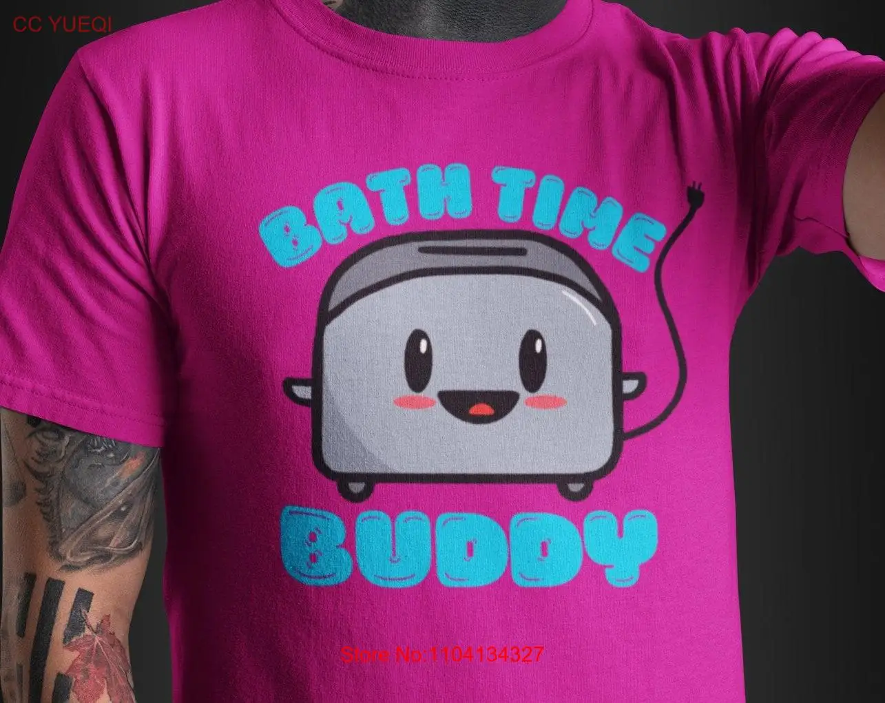 Toaster Bath Time Buddy  T Shirt long or short sleeves