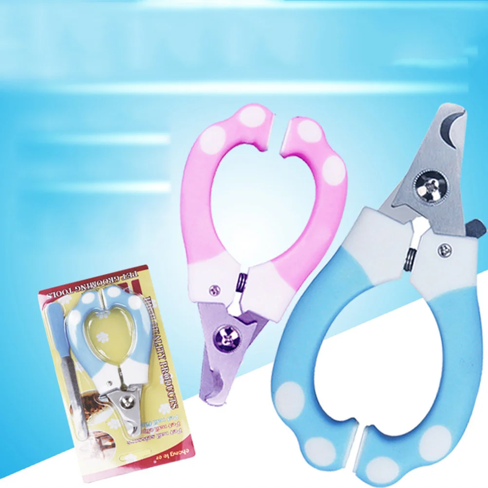 

Pet Nail Clippers Large Blue Stainless Steel Sharp Dog Nail Scissors Comfortable Grip Arc Design Grooming Tool