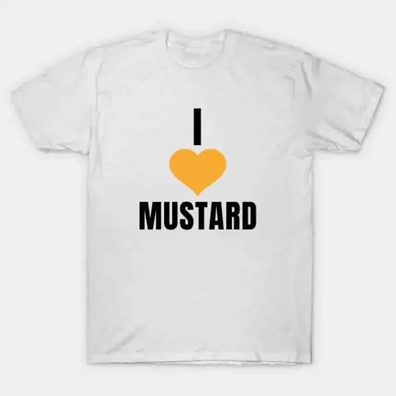 I Love Mustard T Shirt S 5XL Fast Shipping