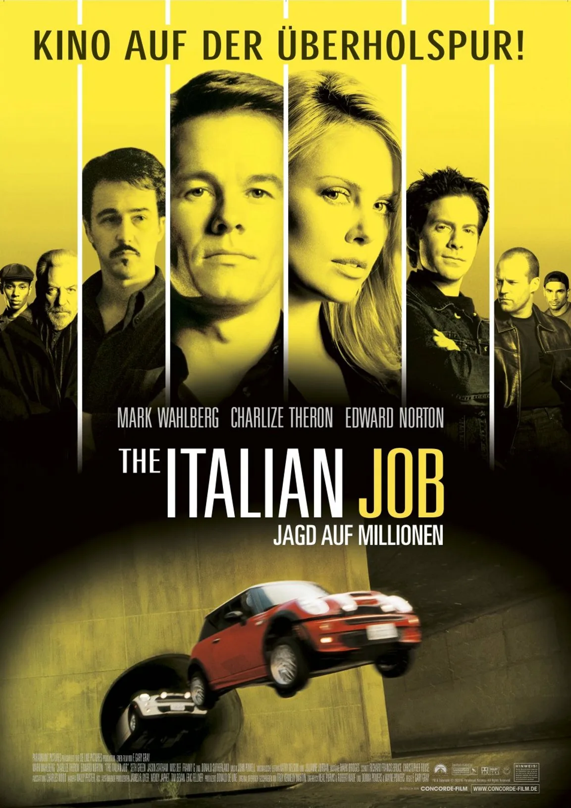 Film The Italian Job (2003) Wanddecoratie Rome Decoratie