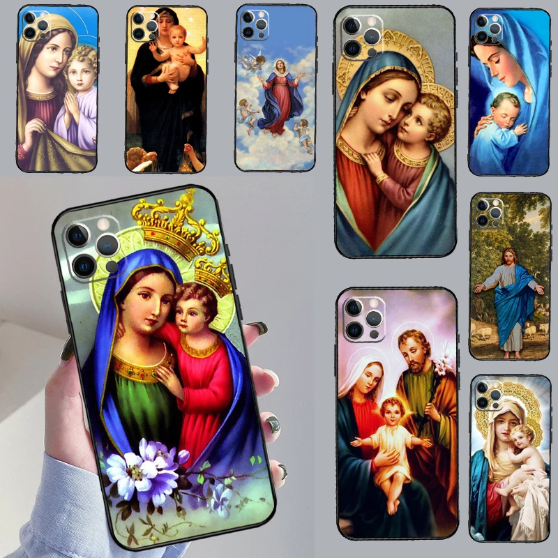 Religious Mary and Jesus Case For Samsung Galaxy A37 A17 A57 A15 A35 A55 A56 A36 A16 A54 A34 A12 A32 A52 A13 A33 A53