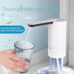 Dispensador de agua automático, bomba de botella de agua eléctrica portátil, recargable por USB, plegable, cubo cuantitativo inteligente