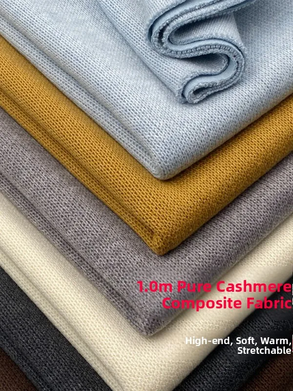 

Autumn Winter High End Cashmere Composite Fabric Drape Warmth Woolen No Ironing Skirts Clothes Material Custom Made