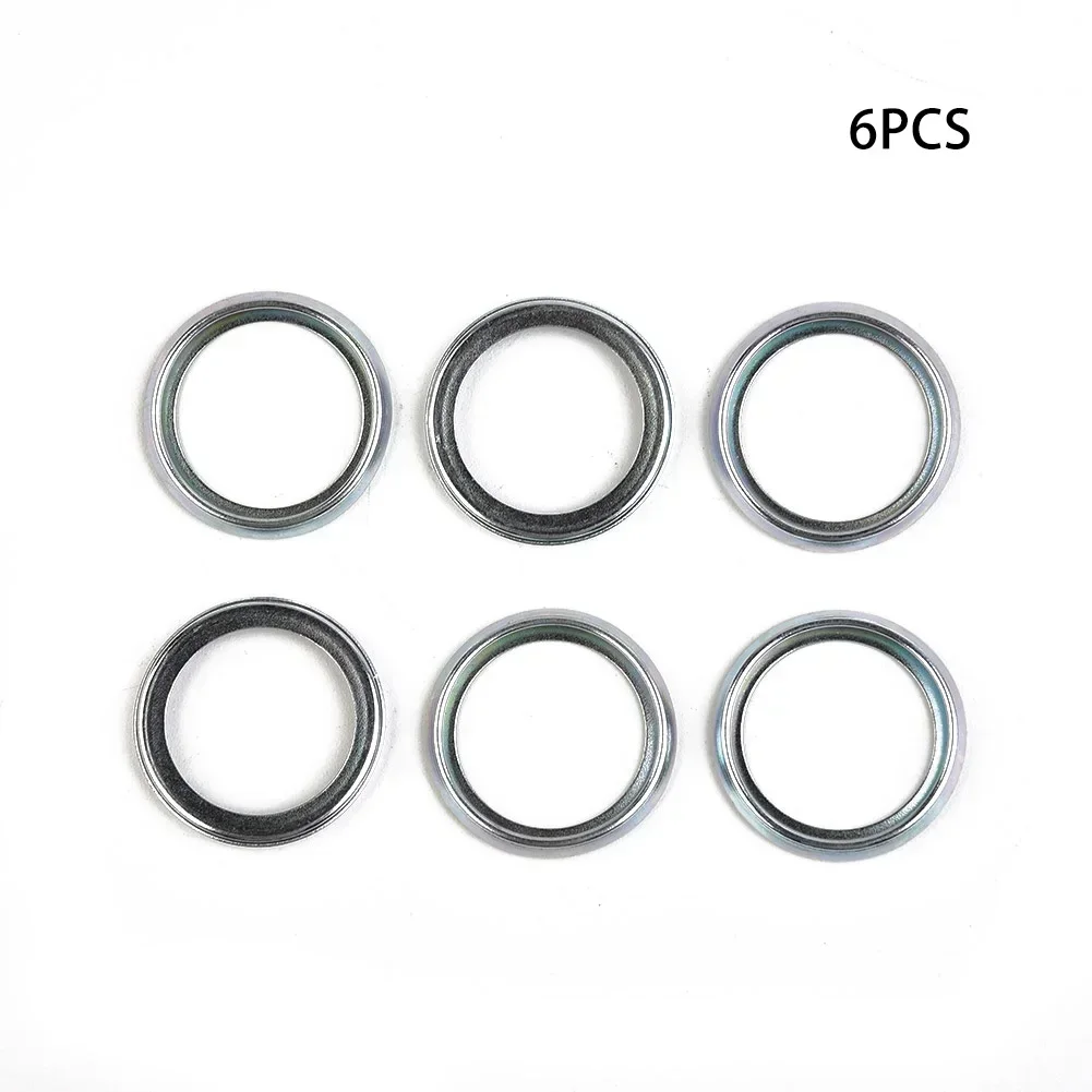 6pcs Oil Drain Plug Crush Washer Gasket Set 16mm  For Crossre 2011-18 For Oil Drain Plug Gasket Sump Plug Auto Oil Pan Gaskets