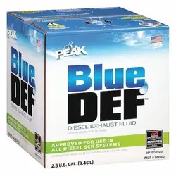 Fluido de exaustão diesel Peak Def002, Blue Def, jarro, 2,5 gal, Api/Iso-22241-1 74804032116