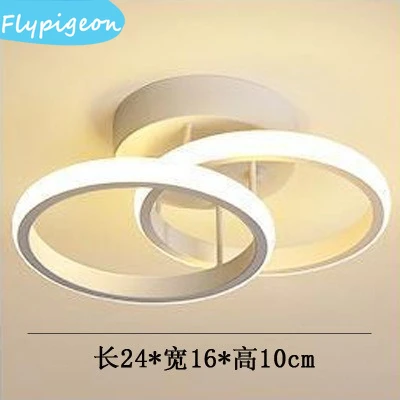 3 cores led corredor luz de teto superfície montada moderna para o quarto sala estar corredor iluminação casa ac90 260v decoração