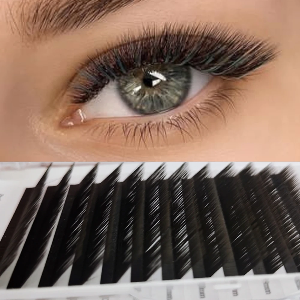 L Curl False Eyelash Extension 8-15mm Mix Matte Black Mink Individual Lashes Extension Korean Make-up For Women Beauty