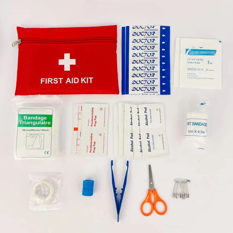 Mini impermeável portátil ao ar livre First Aid Kit EVA Bag para tratamento de emergência para casa Viagem Caminhadas Pesca Sports Wound Treat