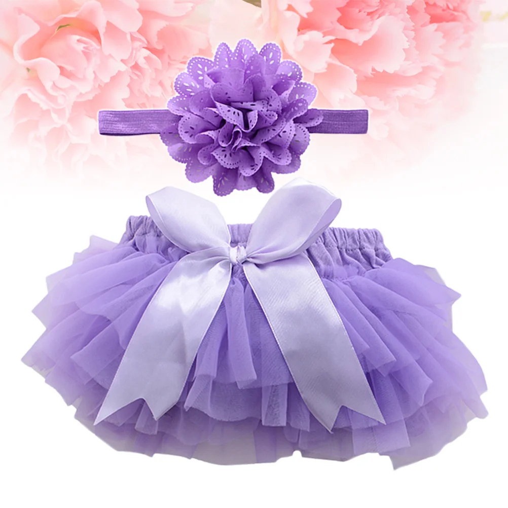 Tutu Skirt for Skirts Photography Outfits and Flower Headbands Tutus Violet Tulle