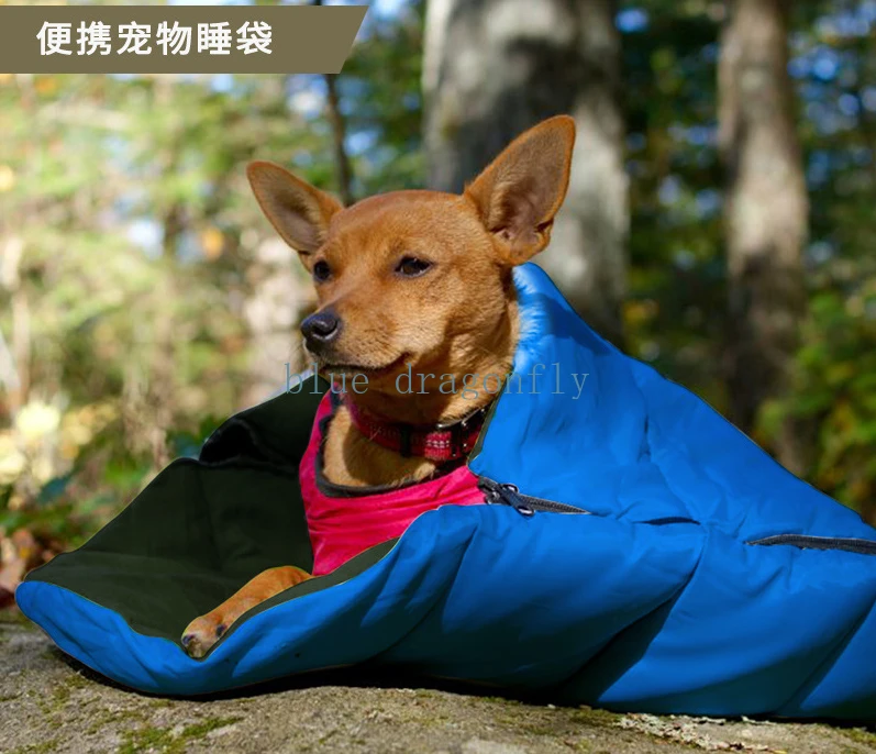 Pet Warm Sleeping Bag Outdoor Beach Camping Portable Mummy Lightweight Waterproof Winter Pet Sleeping Bag