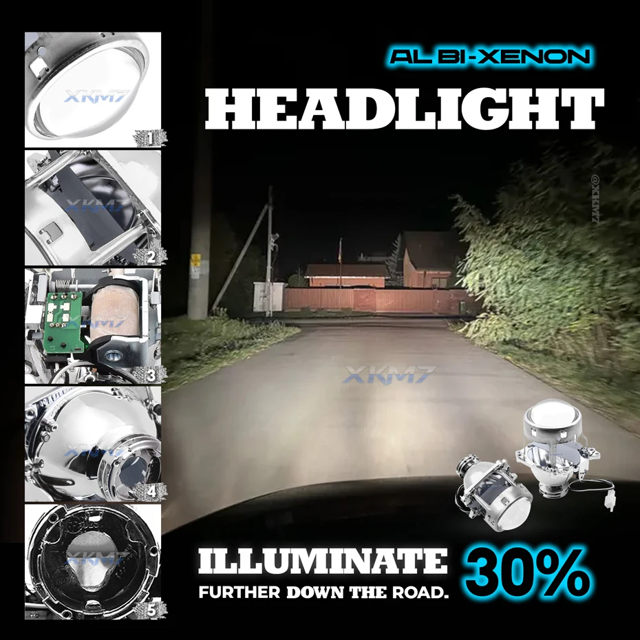 Bixenon Projector Lens For BMW E46 M3 E90 E92/Volvo V50/Audi A3 A1 A4/Mercedes W203 W215 W220 Headlight D2S Retrofit Accessories
